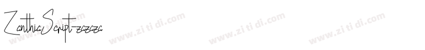 ZanthiaScript字体转换