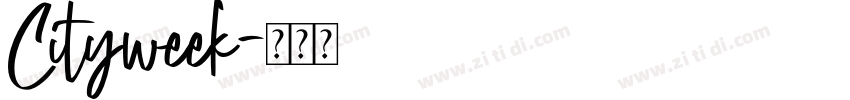 Cityweek字体转换