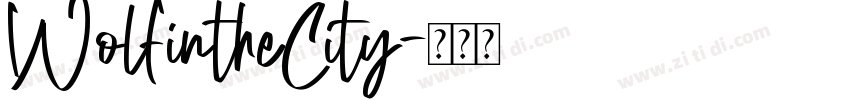 WolfintheCity字体转换