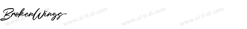 BrokenWings字体转换