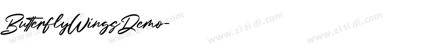 ButterflyWingsDemo字体转换