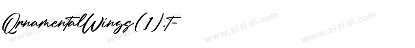 QrnamentalWings(1).t字体转换