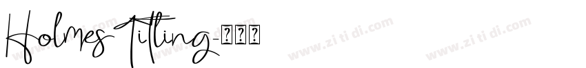 HolmesTitling字体转换