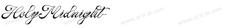 HolyMidnight字体转换