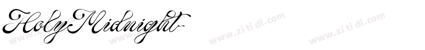 HolyMidnight字体转换