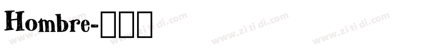 Hombre字体转换