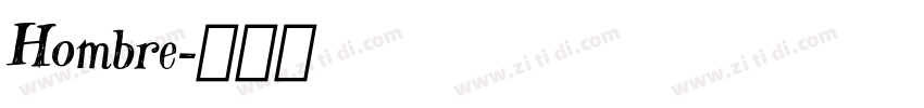 Hombre字体转换