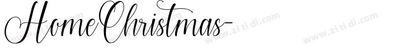 HomeChristmas字体转换