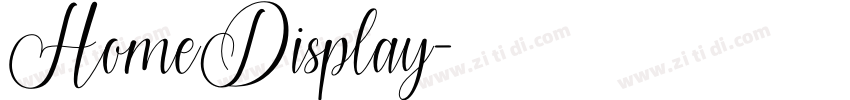 HomeDisplay字体转换