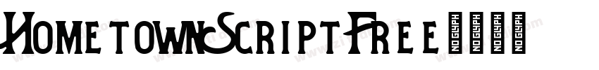 HometownScriptFree字体转换