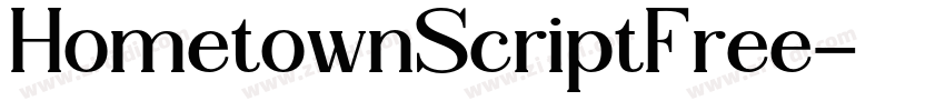 HometownScriptFree字体转换