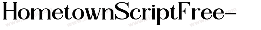 HometownScriptFree字体转换