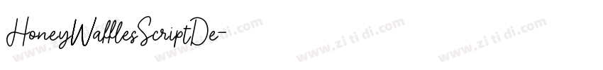 HoneyWafflesScriptDe字体转换