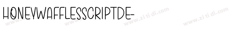 HoneyWafflesScriptDe字体转换