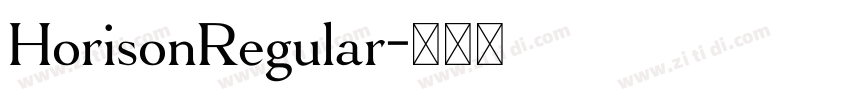 HorisonRegular字体转换 HorisonRegular字体转换