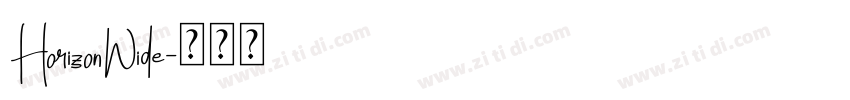 HorizonWide字体转换