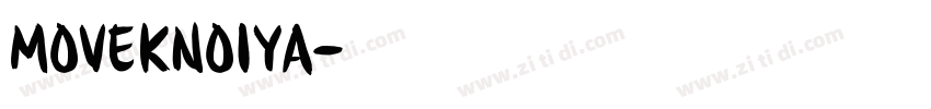 MovekNoiya字体转换