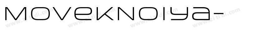 MovekNoiya字体转换