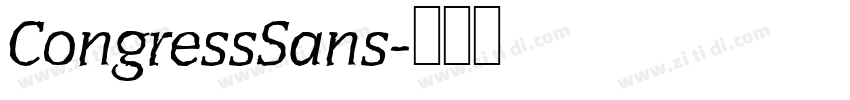 CongressSans字体转换 CongressSans字体转换