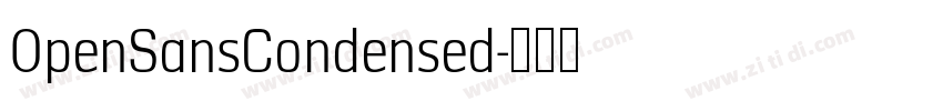 0penSansCondensed字体转换