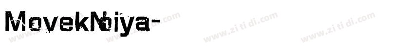 MovekNoiya字体转换