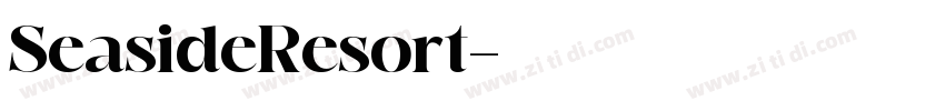 SeasideResort字体转换