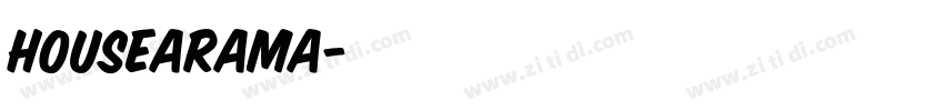 Housearama字体转换