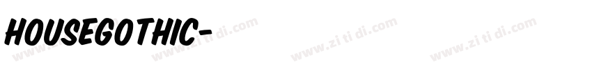 housegothic字体转换