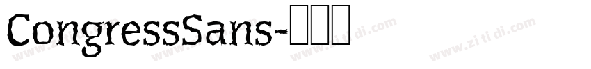 CongressSans字体转换 CongressSans字体转换