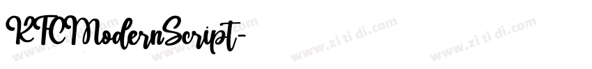 KFCModernScript字体转换