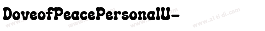 DoveofPeacePersonalU字体转换