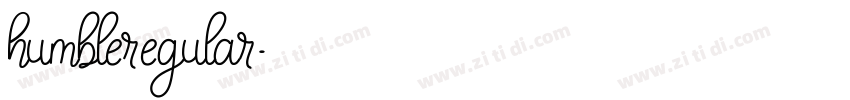 humbleregular字体转换