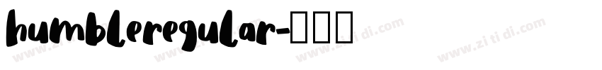 humbleregular字体转换