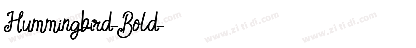 Hummingbird-Bold字体转换