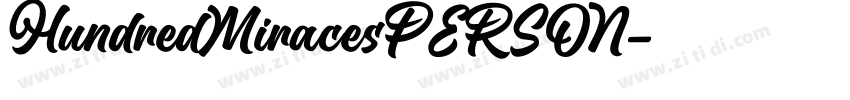 HundredMiracesPERSON字体转换