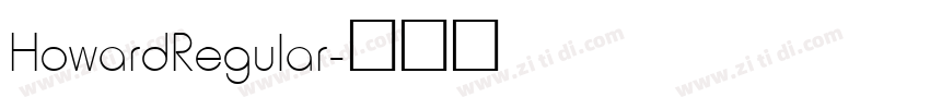 HowardRegular字体转换