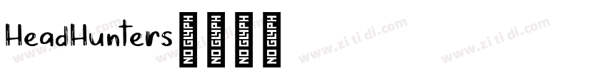 HeadHunters字体转换