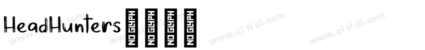 HeadHunters字体转换