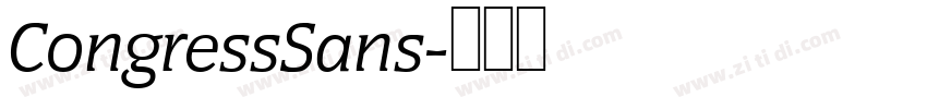 CongressSans字体转换 CongressSans字体转换