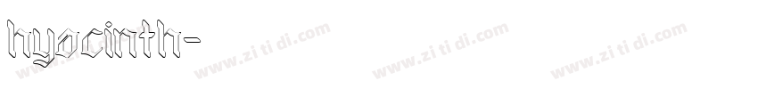 hyacinth字体转换