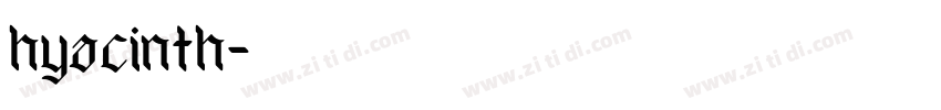 hyacinth字体转换