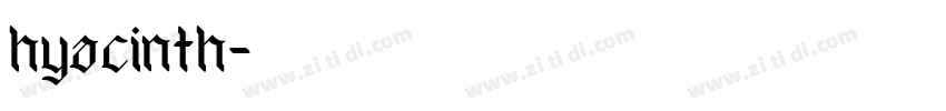 hyacinth字体转换