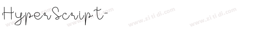 HyperScript字体转换