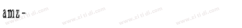 amz筑紫字体转换