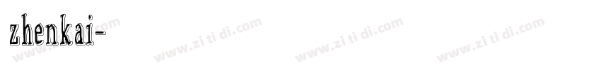 臻楷zhenkai字体转换