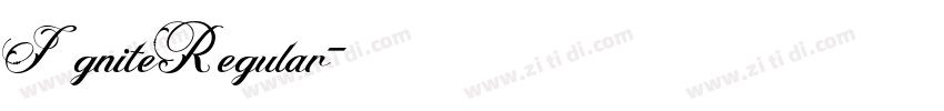 IgniteRegular字体转换