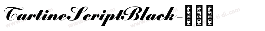 TartineScriptBlack字体转换