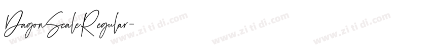 DagonScaleRegular字体转换