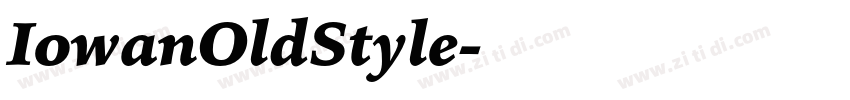 IowanOldStyle字体转换