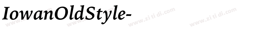 IowanOldStyle字体转换